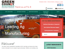 Tablet Screenshot of greencountyedc.com
